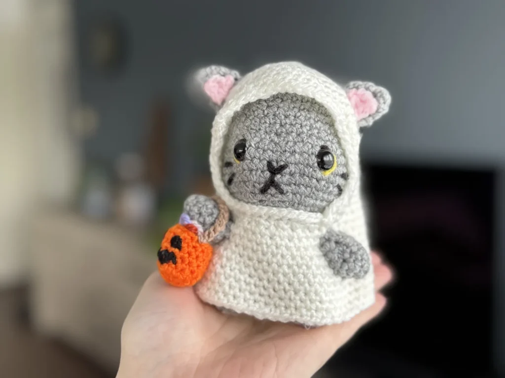 Halloween knuffeltje: Ghost Cat
