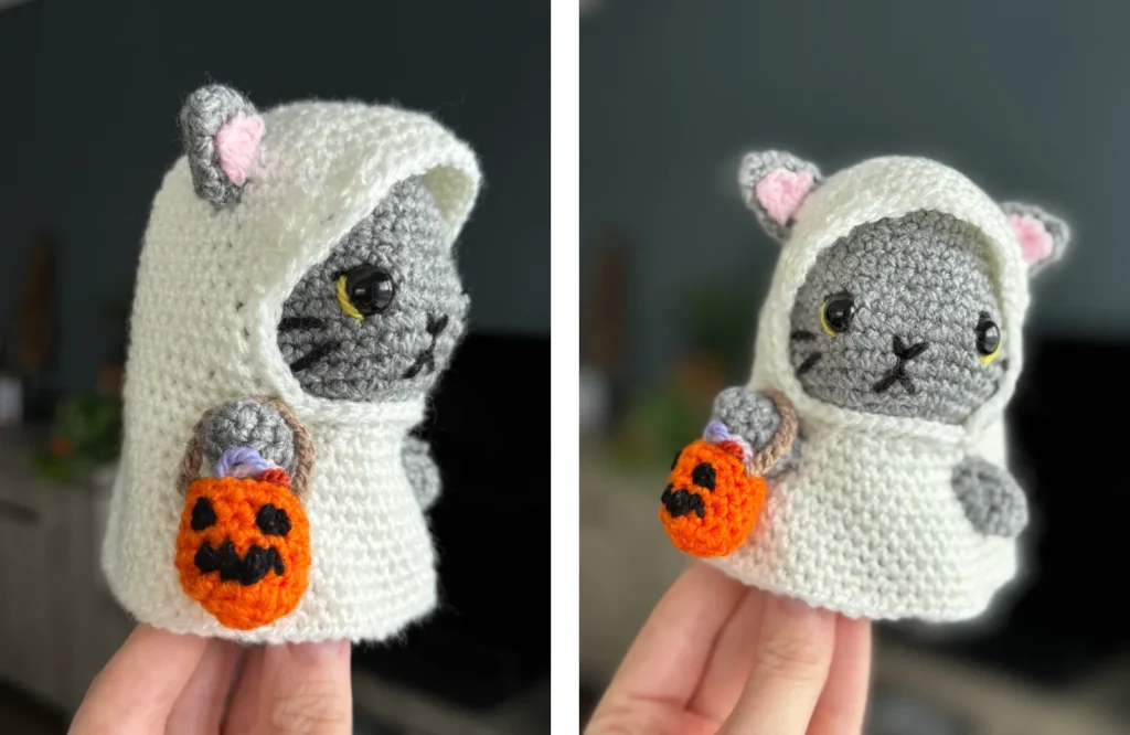 Halloween knuffeltje: Ghost Cat