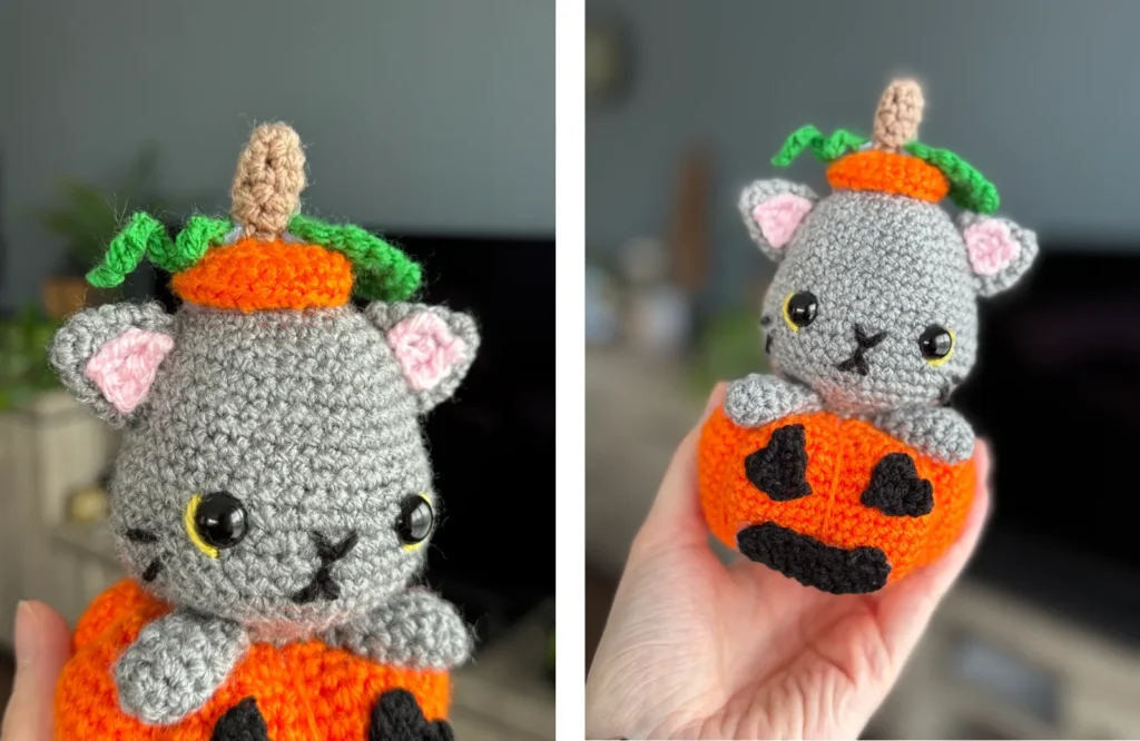 Halloween knuffeltje: Pumpkin Cat